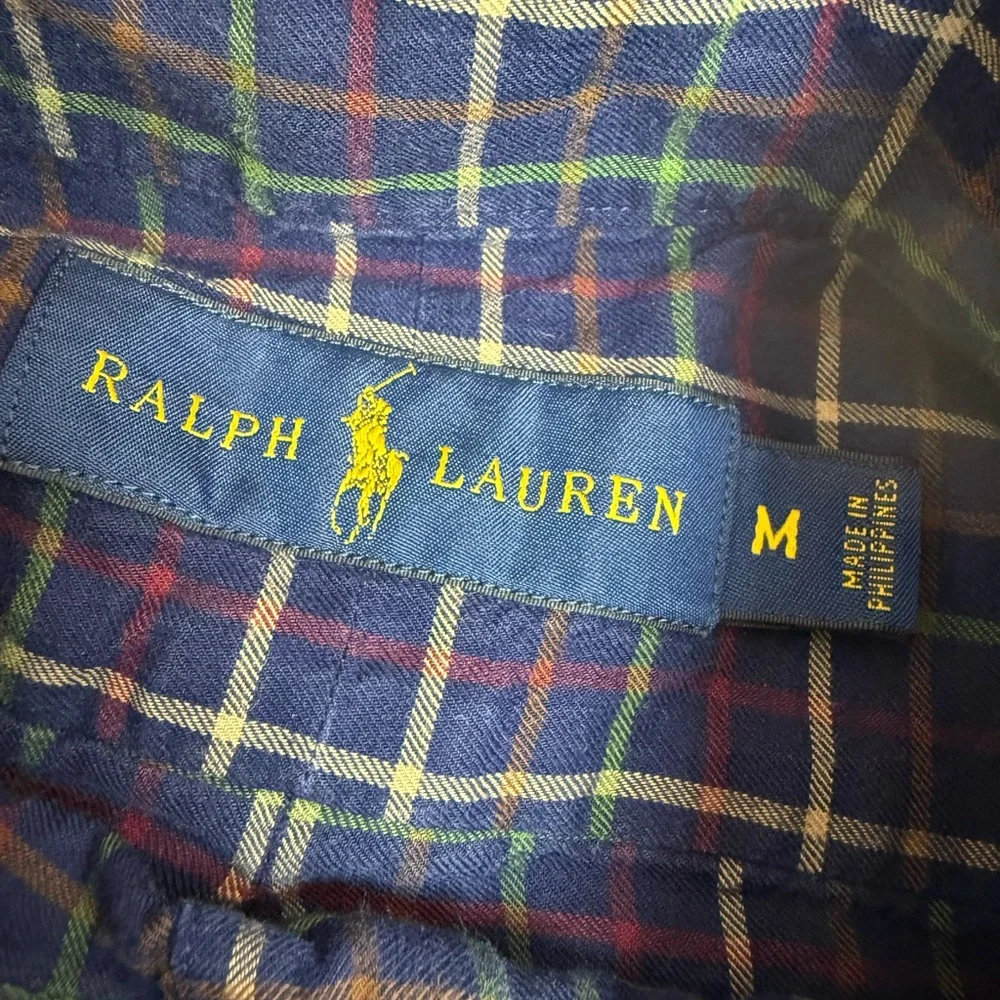 Polo by Ralph Lauren Navy Plaid Button-Down Shirt Men’s Medium